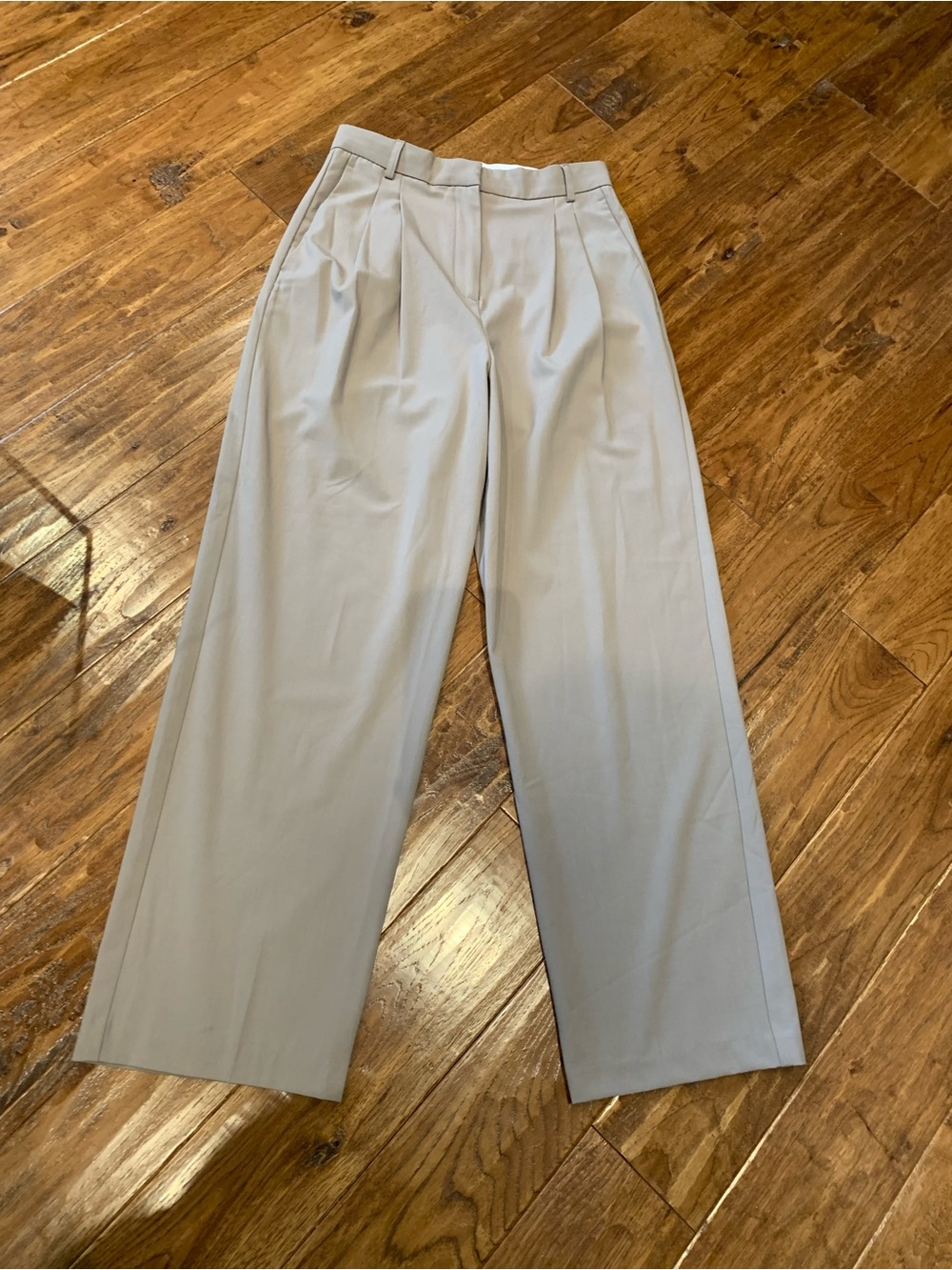 Women's High-Waist Wide-Leg Pants - Beige